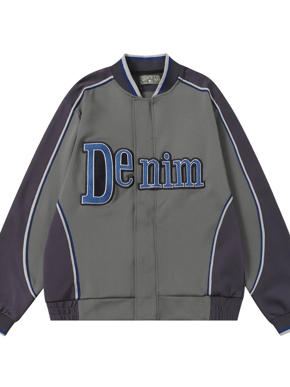 ⚾ Denim Tears Denim Varsity Jacket Grey